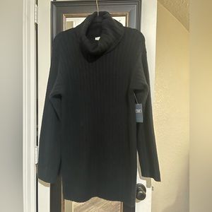 Abercrombie and Fitch Black Turtleneck Sweater Dress X Small Petite - Brand NWT